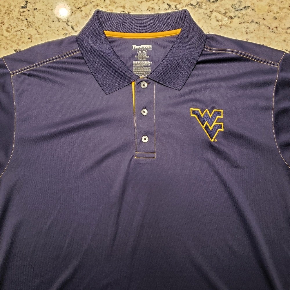 West Virginia Mountaineers polo XL by ProEdge